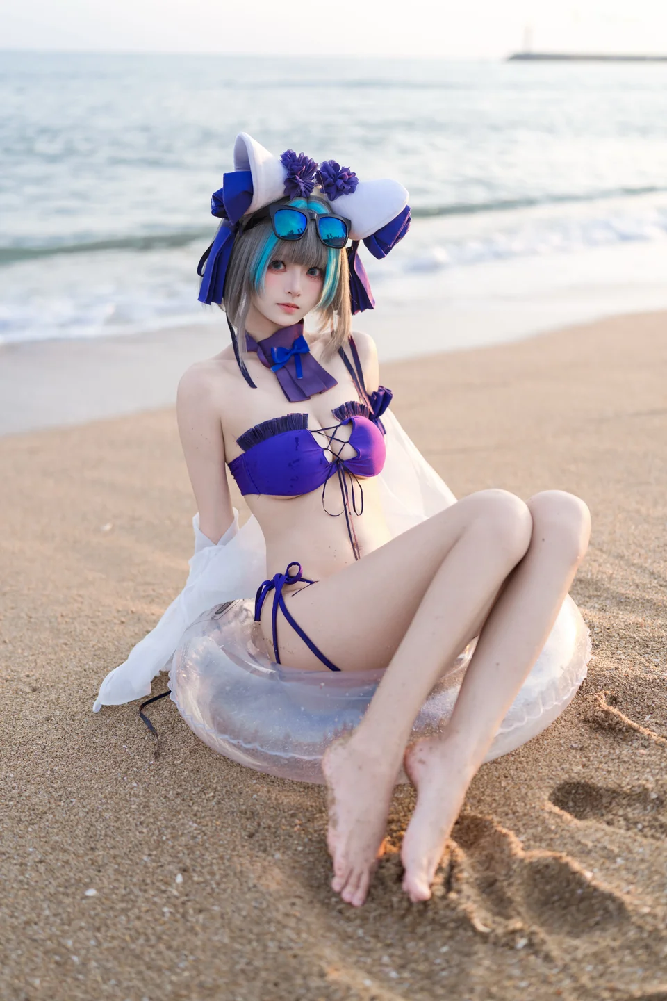 九柒喵 - No.039 碧蓝航线·柴郡泳装 [26P-194MB] tg@simisebaisi 【丝足阁】017.webp